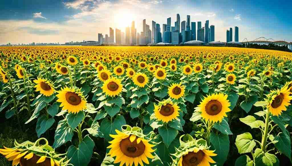 Sunflowers in Singapore