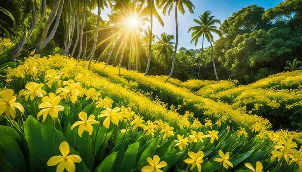 Yellow Flowers in Solomon Islands