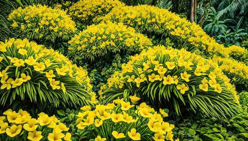 Yellow flowers in Vanuatu