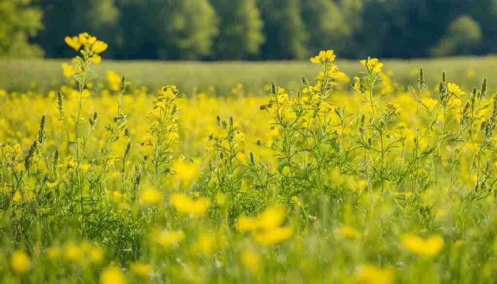 Yellow wildflowers in Delaware
